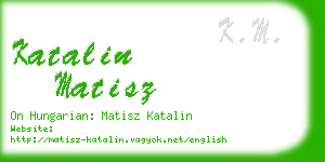 katalin matisz business card